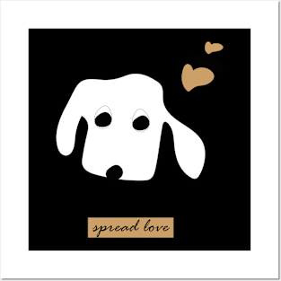 spread love design for dog lovers Posters and Art